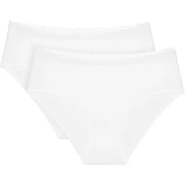 Triumph Feel Of Cotton Midislip 2 St. Weiß 46