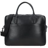 Lancaster Capital Aktentasche Leder 38 cm Laptopfach noir