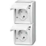 Busch-Jaeger Schuko-Steckdose 2-fach Weiß 2 St.