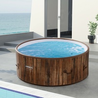 AREBOS Whirlpool | In- & Outdoor |  ⌀180 cm | LED-Display | mit Heizung | Rund