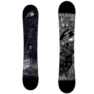 F2 Herren Snowboard Black Deck - Extra Wide Freeride/Freestyle 155w cm Schwarz 2023/24