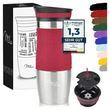 MILU Isolierbecher 0,37 l Rot 3 St.