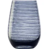 Stölzle Lausitz Wassergläser Twister Rauchgrau 6er-Set 465 ml – Allroundgläser für Wasser, Saft & Cocktails – Hochwertige Trinkgläser aus bleifreiem Kristallglas – Spülmaschinengeeignet & stoßfest