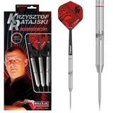 BULL'S Krzysztof Ratajski Scoremaster Steel Dart, Silber, 22 g