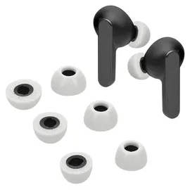 kwmobile 6x Ersatz In Ear Kopfhörer kompatibel mit JBL Live Pro 2 TWS - 3 Größen - Polster Ohrstöpsel In-Ear Ohrhörer - Weiß