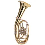 Classic Cantabile TH-38 Tenorhorn (Bb-Stimmung, Korpus: Messing, Neusilber-Außenzüge, Goldmessing-Mundrohr, 3 Messing-Drehventile)