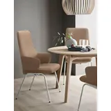 Stressless® Polsterstuhl Laurel, High Back mit Armlehne, Größe L, mit Beinen aus Stahl in Schwarz matt braun