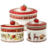 Villeroy & Boch Winter Bakery Delight Gebäckdosen-Set 3-teilig - DS