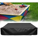 Sandkastenabdeckung 200 x 200 x 20 cm, wasserdichte Sandkastenabdeckung, Schutzhülle für Sandkasten, wasserdichter Sandkasten mit Kordelzug, 210D