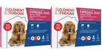 Clement Thekan Anti-Puces Anti-Tiques Chien 20-40kg 4 Pipettes Pipette(S) Unidose(S) 2x11 ml