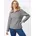 Sieh an Fleece-Shirt steingrau/mauve 46