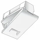 Hinno Feststeller HINNO "hinno-stop HS01" Gr. 1, transparent, B:0,73cm H:2cm L:0,48cm, Kunststoff, Gardinenbefestigungen, HINNO Clic-Feststeller
