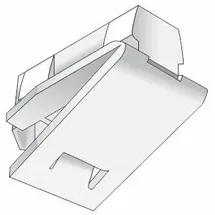 Hinno Feststeller HINNO "hinno-stop HS01" Gr. 1, transparent, B:0,73cm H:2cm L:0,48cm, Kunststoff, Gardinenbefestigungen, HINNO Clic-Feststeller