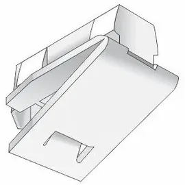 Hinno Feststeller HINNO "hinno-stop HS01" Gr. 1, transparent, B:0,73cm H:2cm L:0,48cm, Kunststoff, Gardinenbefestigungen, HINNO Clic-Feststeller