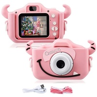 Kind Ja Spielzeug-Kamera Kinder Kamera,Kreative Kinderkamera,2000P HD, USB, Ohne Speicherkarte rot