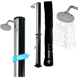Dönges, Gartendusche, Solardusche 35L schwarz/silber