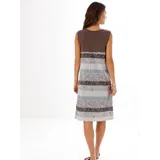 Sieh an! Sommerkleid Braun/Grau 40/42