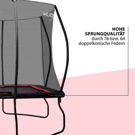 Hudora 4square Trampolin 244 x 366 cm inkl. Sicherheitsnetz schwarz