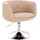 Svita Cocktailsessel Panama Stoff 55 x 78 x 61 cm Beige höhenverstellbar