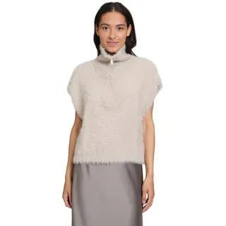 Cartoon Strickpullunder mit Reißverschluss 44 Beige - 44