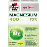 Doppelherz system MAGNESIUM 400 PUR - Magnesium unterstützt die normale Funktion der Muskeln - vegan - in Citratqualität - 60 Kapseln