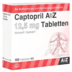 Captopril AbZ 12,5 mg Tabletten 100 St