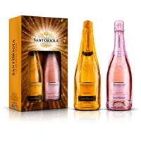 Sant'Orsola Prosecco D.O.C. Millesimato + Prosecco D.O.C. Rosè Schaumwein in Geschenkbox (2 x 0.75 l)