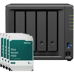 Synology DS425+ 32TB Synology Plus HDD NAS-Bundle NAS inkl. 4x 8TB Synology Plus HDD 3.5 Zoll SATA