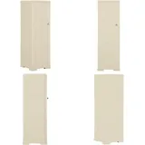 Vidaxl - Kunststoffschrank 40x43x125 cm Holzdesign Angora-Weiß - Aufbewahrungsbox - Kunststoffeinsatzschränke - Garderobe - Wohnzimmermöbel