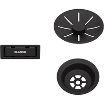 Blanco Ab- und Überlaufset Black Edition 18,6 cm schwarz matt