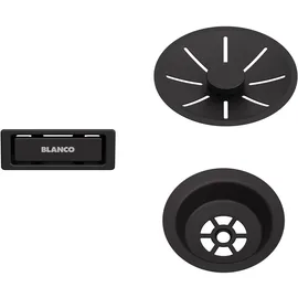 Blanco Ab- und Überlaufset Black Edition 18,6 cm schwarz matt