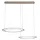 Novel Lakewood 3-flg. 85,00 cm länglich/silber/Aluminium