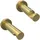 Interdeco GARDINENSTANGE Platon Tanara 480 cm (geteilt in 3 x 160 cm), 1-läufig (ohne Ringe), 20 mm Ø Messing-Optik