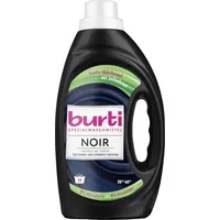 burti NOIR Feinwaschmittel – Black Waschmittel flüssig ohne Bleichmittel & Weichspüler - Fleckenentferner - 29 Wäschen – Farb- & Faserschutz für dunkle Textilien