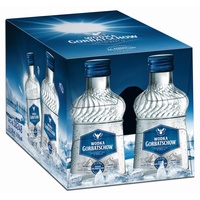 Gorbatschow Wodka 37,5 Prozent vol. (12 x 0,1 l) kristallklar und absolut rein im Geschmack, ideal in einer Vielzahl von Longdrinks oder Cocktails und pur auf Eis oder als Shot