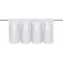 HOSSNER - ART OF HOME DECO Querbehang »Wolfgangsee« Stangendurchzug 1 Stk. tlg., weiß