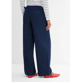 bonprix Weite Jeans lockerer Schnitt, gerade Passform, mittlerer Bund blau 40