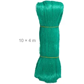 Relaxdays Vogelnetz, 3er Set, 10 x 4 m, engmaschiges Netz, 20x20 mm, Obstbaumnetz zur Vogelabwehr, Vogelschutznetz, grün