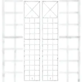 CLP Rankgitter Trigo 2er Set 0 x 0 cm Antik Weiß