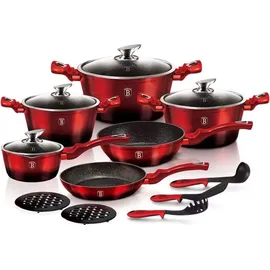 Berlinger Haus Garnki Metallic Burgundy Line 15 ElementówBH1632N - Rot