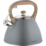 Klausberg Wasserkocher mit Pfeife 3l 7769 - Grau
