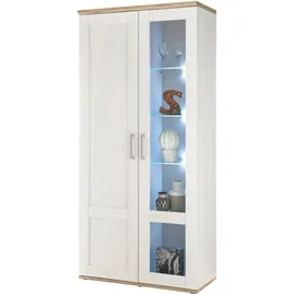 HBZ Vitrine Romance 93 x 46 x 202 cm Weiß