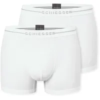 SCHIESSER Trunk Cotton Flex unifarben Weiß 5 2er Pack