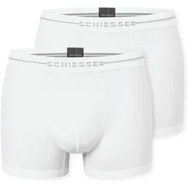SCHIESSER Trunk Cotton Flex unifarben Weiß 5 2er Pack