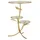 Natur24 Beistelltisch Ripiani Beistelltisch 54 x 54 x 69,5 cm Metall Glas Gold
