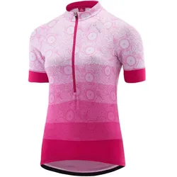 Löffler Fahrrad-Shirt Bike Jersey HZ Components (Half-Zip, leicht, schnelltrocknend) magenta/pink Damen