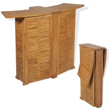 vidaXL Klappbarer Bartisch 155 x 53 x 105 cm Braun