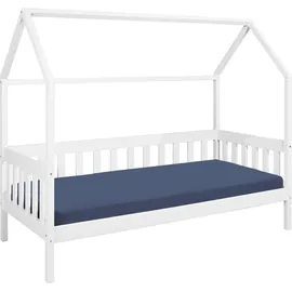 Interlink Hausbett Funky 90 x 200 cm Kiefer massiv weiß