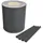 Allegra Sichtschutzstreifen 19 cm x 5000 cm Anthrazitgrau PVC