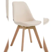 CLP Esszimmerstuhl Manado Kunstleder creme/natura